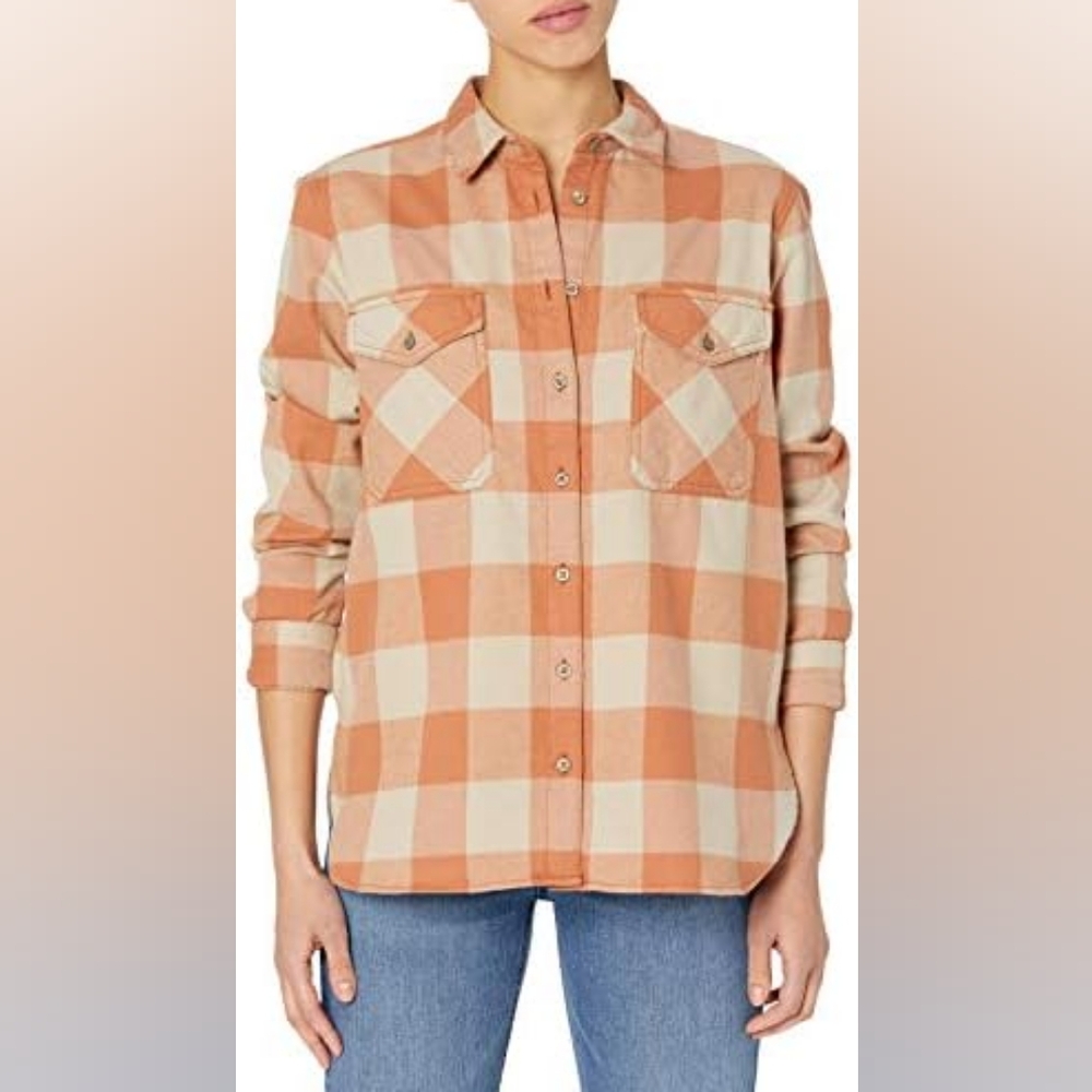 Pendleton Elbow Patch Flannel Shirt Sierra Brown Check Large TM309-69765-LG